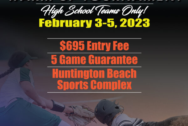 2023 High School Softball Tournament Flyer