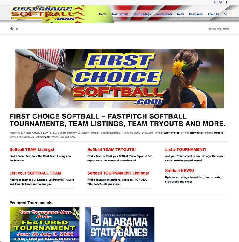 Sports Website Design