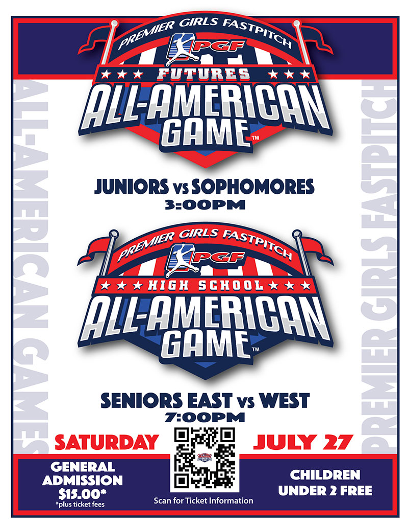 2024 Premier Girls Fastpitch- All American Games- On site display banner